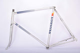 Peugeot A 300 Cosmic vintage aluminum road bike frame in 62 cm (c-t) / 60.5 cm (c-c) with Aviatube Dural tubing from 1987