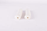 NOS white bike handlebar grips