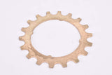 NOS Suntour Pro Compe #5 5-speed and 6-speed Cog, golden steel Freewheel Sprocket with 18 teeth from the 1970s - 1980s