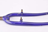 28" Blue Trekking Steel Fork with Eyelets for Fenders and Low Rider