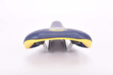 NOS Blue & Yellow / Green ish Pinarello labled Selle Italia XO Saddle from the 2000s