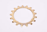 NOS Suntour Pro Compe #5 5-speed and 6-speed Cog, golden steel Freewheel Sprocket with 17 teeth from the 1970s - 1980s