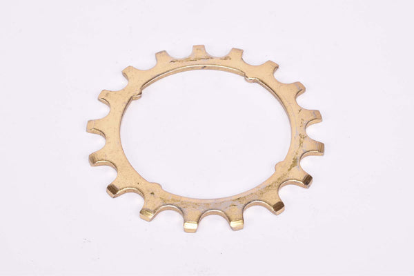 NOS Suntour Pro Compe #5 5-speed and 6-speed Cog, golden steel Freewheel Sprocket with 17 teeth from the 1970s - 1980s