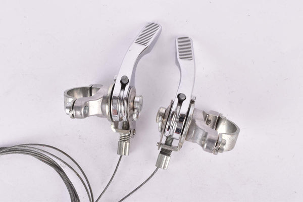 NOS Simplex MB Silver Range Mountain Bike #MB6200 / #MB6201 retro friction top mount thumb Gear Lever Shifter Set from the 1980s -1990s