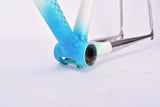 Blue and white Flanders vintage road bike frame in 61.5 cm (c-t) / 60 cm (c-c) from the 1980s