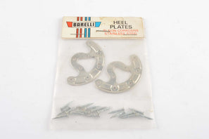 NOS Barelli stainless steel nail-on heel plates from the 1970s NIB