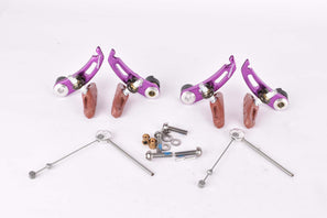 NOS purple anodized Tektro extra light weight #865a Cantilever Brake Set from the 1990s