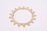 NOS Suntour Pro Compe #5 5-speed and 6-speed Cog, golden steel Freewheel Sprocket with 17 teeth from the 1970s - 1980s