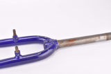 28" Blue Trekking Steel Fork with Eyelets for Fenders and Low Rider