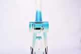 Blue and white Flanders vintage road bike frame in 61.5 cm (c-t) / 60 cm (c-c) from the 1980s