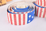 NOS Silva Cork Stars and Stripes handlebar tape in white/blue/red from the 1990s