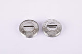 Silver Gipiemme plastic crank set dust caps