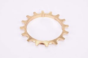 NOS Suntour Pro Compe #A (#5) 5-speed and 6-speed Cog, golden steel Freewheel Sprocket with integrated Spacer, with 16 teeth from the 1970s - 1980s