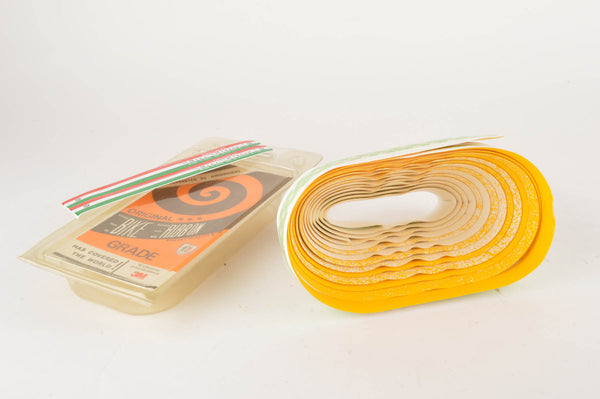 NEW Ambrosio Yellow/White Handelbar tape from the 1980s NOS