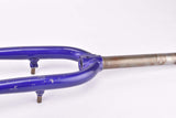 28" Blue Trekking Steel Fork with Eyelets for Fenders and Low Rider
