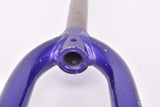 28" Blue Trekking Steel Fork with Eyelets for Fenders and Low Rider