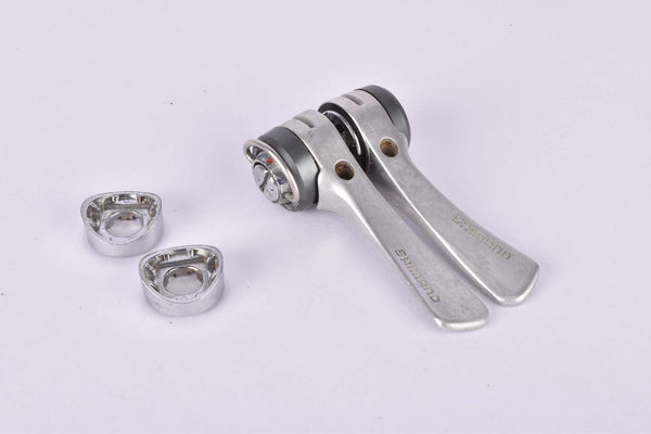 Shimano Exage Light Action #SL-A400 braze-on 7-speed gear lever shifters from the 1990s