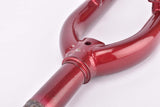 NOS 28" Dark Red Trekking Steel Fork with Eyelets for Fenders, Rack and Low Rider