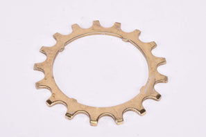 NOS Suntour Pro Compe #A (#5) 5-speed and 6-speed Cog, golden steel Freewheel Sprocket with 17 teeth from the 1970s - 1980s