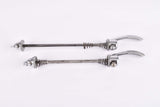 Campagnolo quick release set Record and Super Record, #1001/3 and #1006/8 front and rear Skewer from the 1970s - 80s