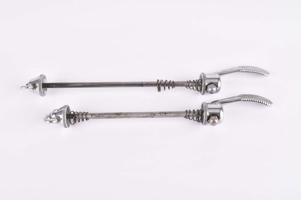 Campagnolo quick release set Record and Super Record, #1001/3 and #1006/8 front and rear Skewer from the 1970s - 80s