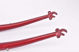 NOS 28" Dark Red Trekking Steel Fork with Eyelets for Fenders, Rack and Low Rider