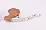 Weinmann AG drilled non-aero Brake lever set with brown hoods from the 1970s to 1980s