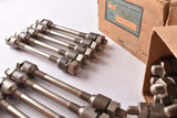 NOS Set of 10 Vintage Brevillier-Urban Vienna (Bundu) Nickel plated front Hub Spare Axle Unit #562 with Cones and Locknuts
