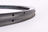 NOS Black Xero X-Carbon carbon fibre reinforced clincher rim set in 700c/622mm with 16 an 20 holes