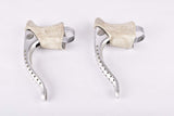 Campagnolo Super Record #4062 brake lever set with white shield logo hoods from the 1980s