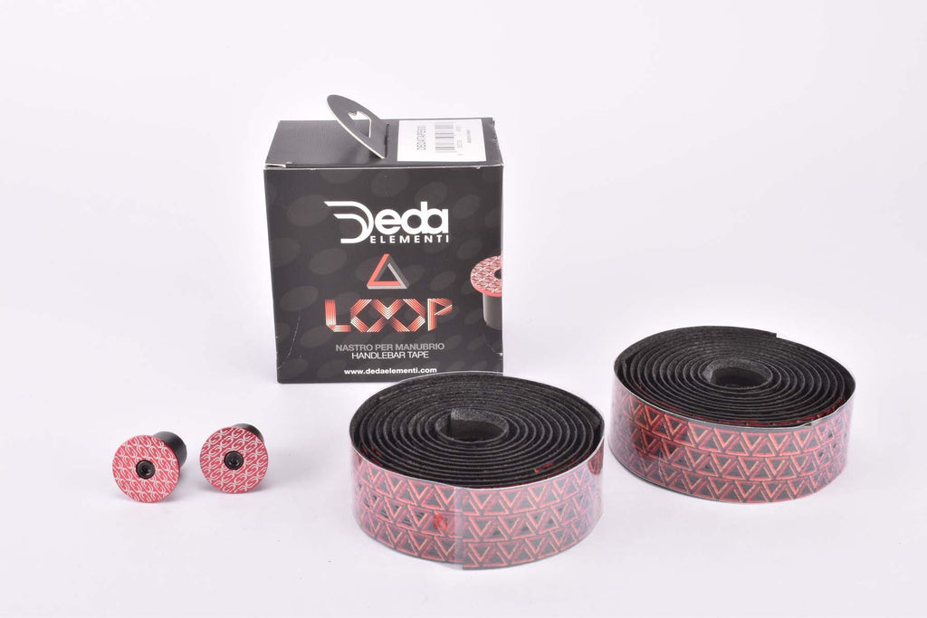 Deda Loop #DEDATAPE600 black and red handlebar tape –