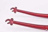 NOS 28" Dark Red Trekking Steel Fork with Eyelets for Fenders, Rack and Low Rider