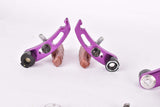 NOS purple anodized Tektro extra light weight #865a Cantilever Brake Set from the 1990s