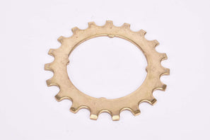 NOS Suntour Pro Compe #5 5-speed and 6-speed Cog, golden steel Freewheel Sprocket with 19 teeth from the 1970s - 1980s