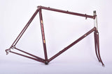 Purple Superia Apollo(??) vintage road bike frame in 60 cm (c-t) / 58.5 cm (c-c) with Ishiwata 022 Speed Gallant tubing from 1978 / 1979