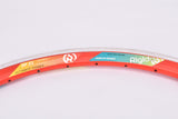 NOS Rigida DP 22 Ultimate Power (UP) red high profile aero MTB Clincher single Rim in 26"/559x16mm with 32 holes from the 1980s - 2000s