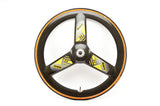 Mavic 3G carbon tri spoke tubular rear wheel from the 1990s