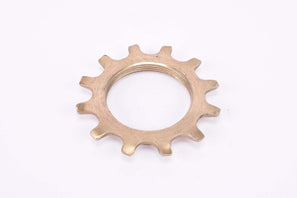 NOS Shimano Dura-Ace EX #7200 5-speed and 6-speed golden Cog threaded on inside (#BC32), Uniglide (UG) Cassette Top Sprocket with 12 teeth from the 1980s
