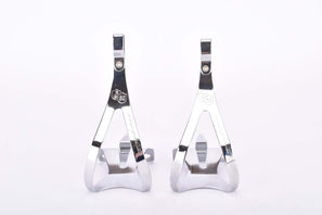 NOS Campagnolo 50th Anniversary Pedal Toe Clip set, chromed steel, from 1983