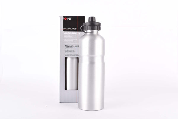 Point water bottle, alu, silver