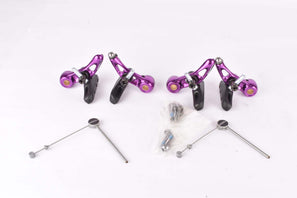 NOS purple anodized Tektro Cantilever Brake Set from the 1990s