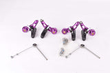 NOS purple anodized Tektro Cantilever Brake Set from the 1990s