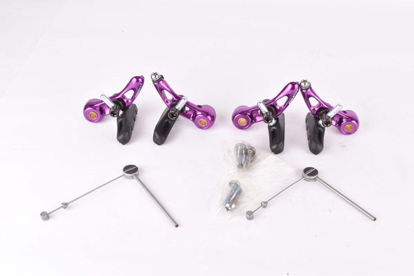 NOS purple anodized Tektro Cantilever Brake Set from the 1990s