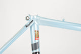 Rossin Super Record frame 49 cm (c-t) / 47.5 cm (c-c) with Columbus SLX Tubing in light blue and chrome