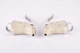 Campagnolo Super Record #4062 brake lever set with white shield logo hoods from the 1980s