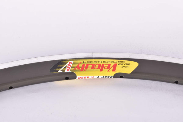 NOS Pro Elite Deep V Aero Single Tubular Rim, 700 C / 622 mm, with 32 holes, silver