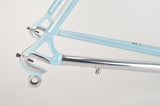 Rossin Super Record frame 49 cm (c-t) / 47.5 cm (c-c) with Columbus SLX Tubing in light blue and chrome