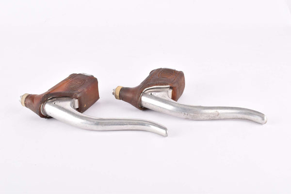 Universal Mod. 61 Brake Lever Set with brown hoods from the 1960s