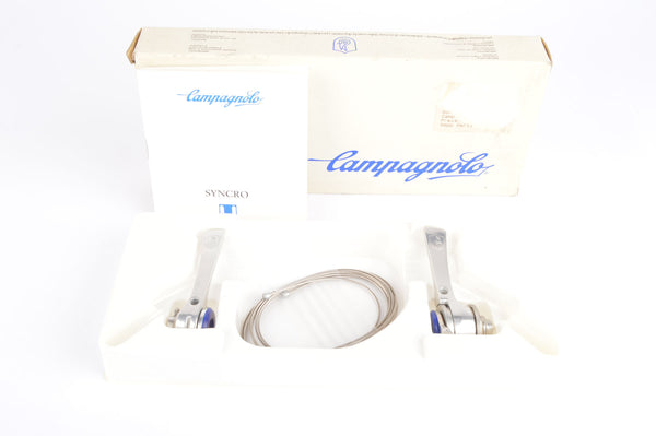 NEW Campagnolo Syncro II C-Record 8-speed braze-on Shifters from The 1980s - 90s NOS/NIB