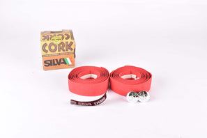 NOS Silva Cork handlebar tape in red from the 1980s